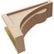 Ekena Millwork 6"W x 18"D x 12"H Classic Viola Rough Cedar Woodgrain TimberThane Corbel, Primed Tan CORUR06X18X12VIORCPR - alternate 6